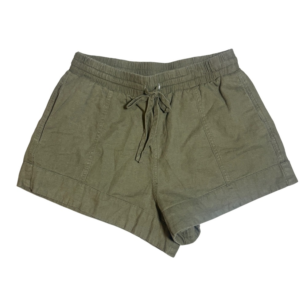 Universal Thread Pull On Shorts XS Olive Green Elastic Waist Drawstring